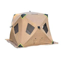 Insulated Pop-Up Fishing Tent with Mesh Windows