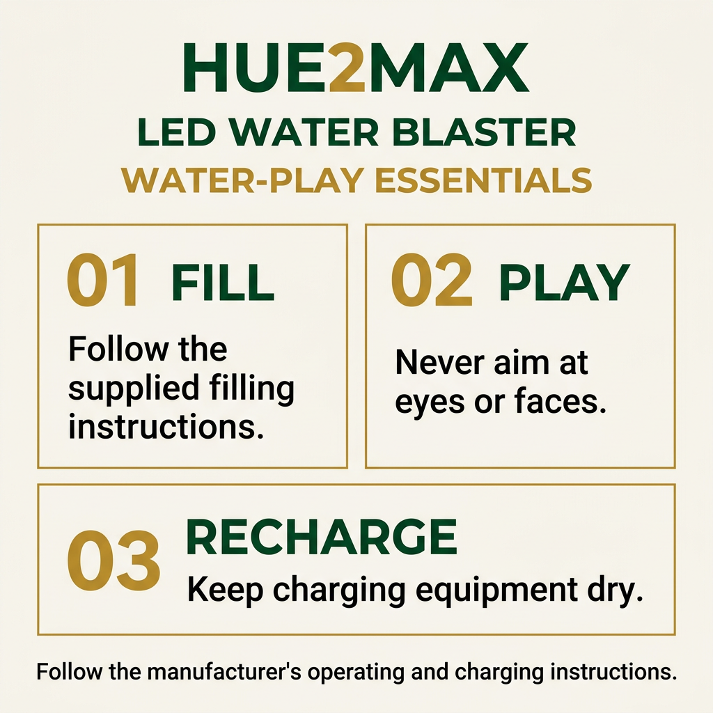 Automatic Electric Water Blaster with LED Lights