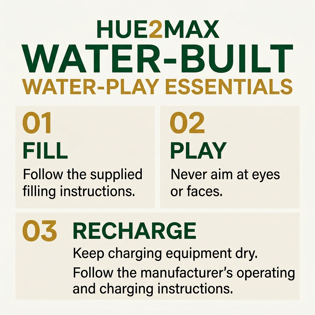 Water-Built Electric Water Pistol with Automatic Intake
