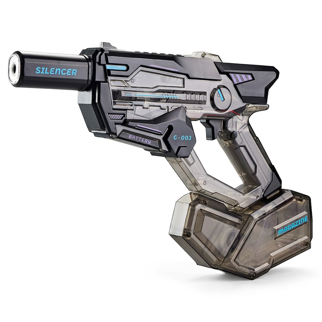 Aojiate Automatic Water Blaster with LED Lights and Vibration