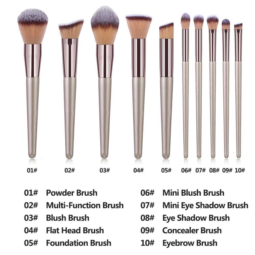 Stylish Soft Makeup Brushes Beauty & Health Makeup Tools & Accessories a4a8fbf9f14b58bf488819: Champagne Gold
