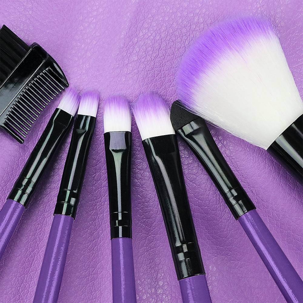 Soft Synthetic Hair Brushes 7 pcs/Set Beauty & Health Makeup Tools & Accessories cb5feb1b7314637725a2e7: Coffee|Purple|Red