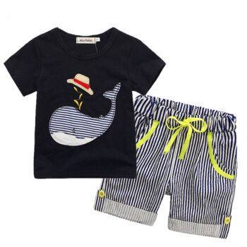 Whale T-Shirt and Denim Pants Cotton Clothing Set for Boys Boys Clothing Kids a61dc102c047f8682bf539: 2T|3T|4T|5|6|7 
