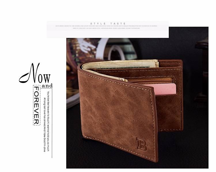 Small Thin Men's Wallet with Coin Bag