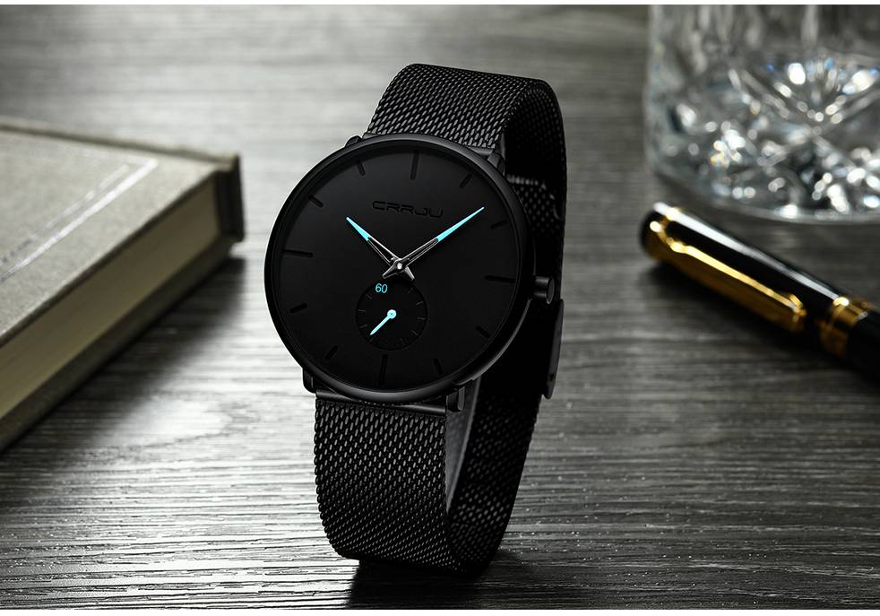Men’s Classic Style Black Steel Watch Accessories Watches cb5feb1b7314637725a2e7: 1|10|2|3|4|5|6|7|8|9