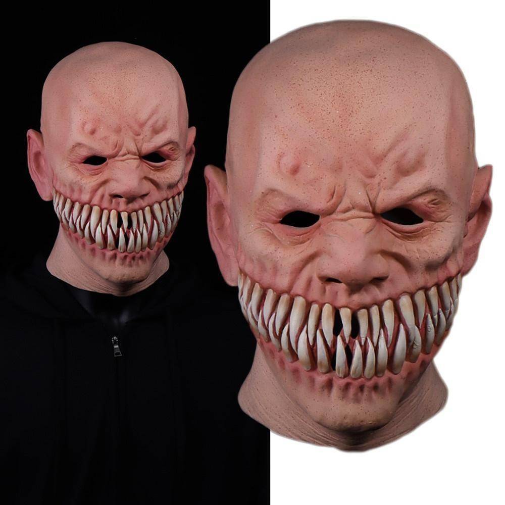 Creepy Big Teeth Horror Stalker Clown Cosplay Mask