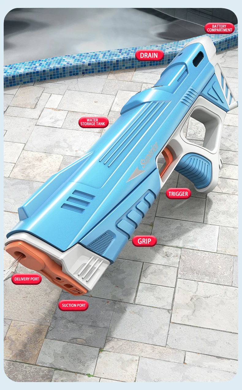 Electric Water Gun Plus Toy Full Automatic Summer Induction Water Beach Outdoor Water Fight Summer Toys Toy Water Gun cb5feb1b7314637725a2e7: GLK002A|GLK002B|GLK004|GLK005|SQ2301B-2|SQ2302A|SQ2302B|SQ2306B|SQ2307A|SQ2307B