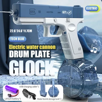 Electric Water Gun Toys Bursts Children’s High-pressure Strong Charging Energy Water Automatic Water Spray Children’s Toy Guns Electric Water Gun Toy Water Gun cb5feb1b7314637725a2e7: Blue|Blue-Drum plate|Blue-Magazine plate|Pink|Pink-Drum plate|Pink-Magazine plate 