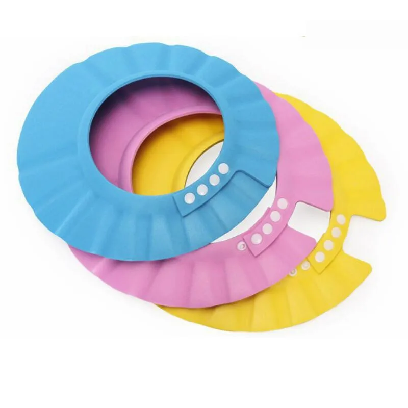 Safe Shampoo Shower Bathing Bath Protect Soft Cap Hat For Baby Wash Hair Shield Bebes Children Bathing Shower Cap Hat Kids Trends cb5feb1b7314637725a2e7: Blue|blue 2|Pink|pink 2|Yellow|Yellow 2