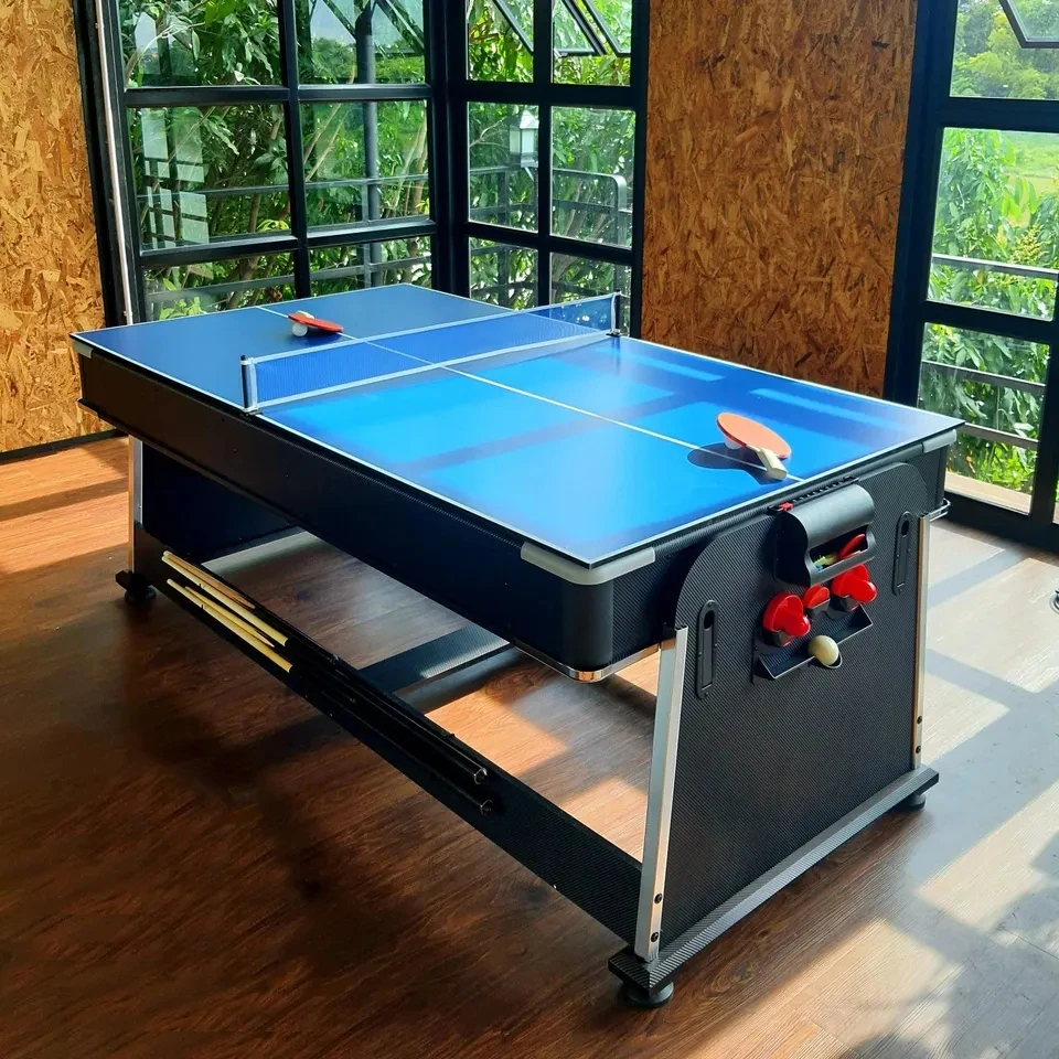 snooker & billiard hot-selling billiard pool table air hockey ping-pong functions 4 in 1 multi game table Trends cb5feb1b7314637725a2e7: Silver